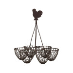 PORTE OEUFS CAMPAGNE FER D18 H20 de Comptoir de Famille - Objet de décoration dans Y001