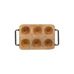 PORTE OEUFS CAMPAGNE NATUREL 19X11CM H5CM de Comptoir de Famille - Objet de décoration dans Y001
