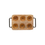 PORTE OEUFS CAMPAGNE NATUREL 19X11CM H5CM de Comptoir de Famille - Objet de décoration dans Y001