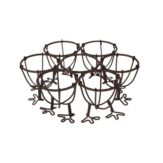 PORTE OEUFS BASSE COUR BRUN FER D17 H6 de Comptoir de Famille - Objet de décoration dans Y001
