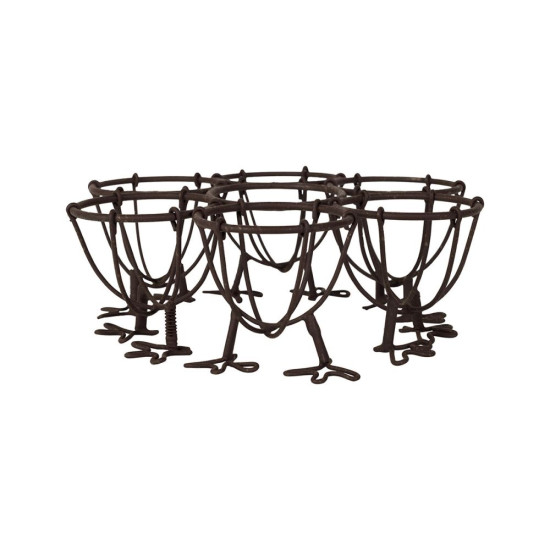 PORTE OEUFS BASSE COUR BRUN FER D17 H6 de Comptoir de Famille - Objet de décoration dans Y001