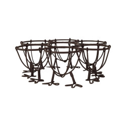 PORTE OEUFS BASSE COUR BRUN FER D17 H6 de Comptoir de Famille - Objet de décoration dans Y001