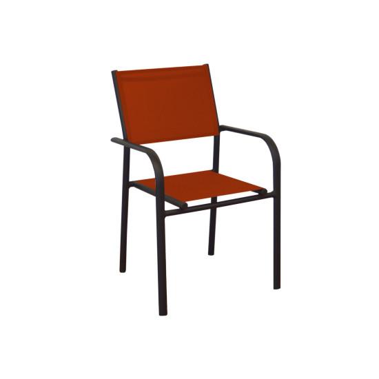 Fauteuil duca graphite sienne - meuble de jardin confortable élégant de  dans 💺 Fauteuil pour l'exterieur