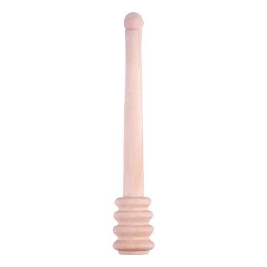 Pot à miel céramique + cuillère bois (L 10,9 x T 10,9 x H 12,6cm) de  dans E058