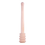 Pot à miel céramique + cuillère bois (L 10,9 x T 10,9 x H 12,6cm) de  dans E058