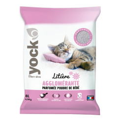 Litière bentonite parfumée poudre de bébé 6.8kg