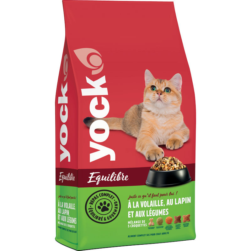 Croquette yock equi chat volaille/lapin 10kg