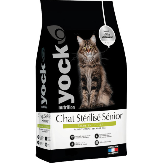 Yock nutrition 3kg chat sterilise senior