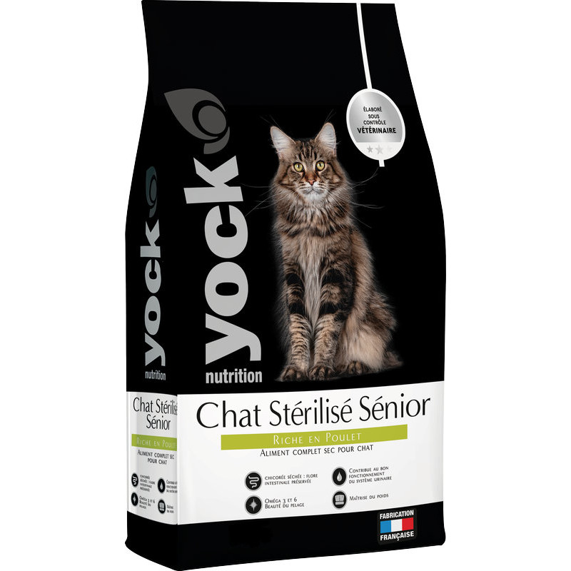 Yock nutrition 3kg chat sterilise senior