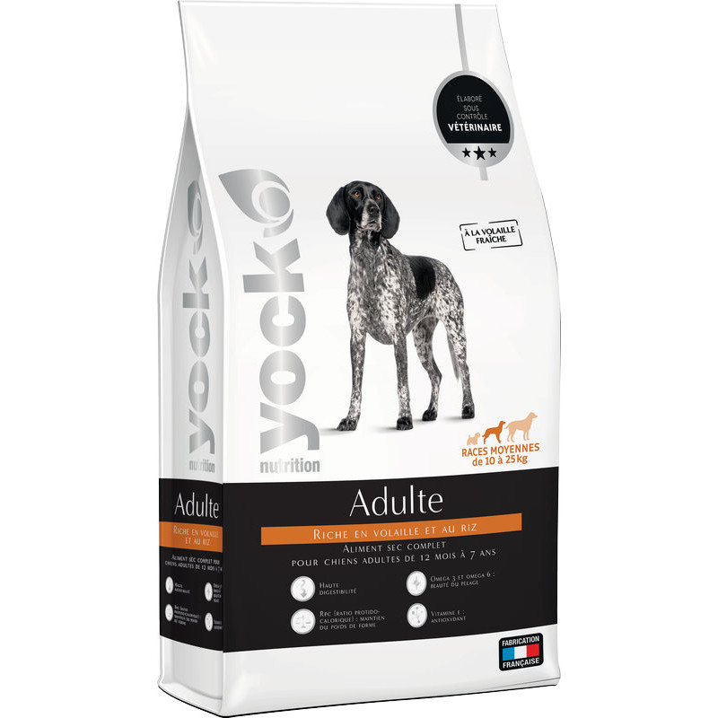 Croquette yock adult race moyenne 11-25kg 15kg pour chien