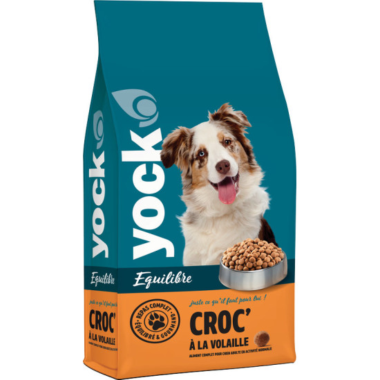Croquette Yock Chien Croc Volaille EQUILIBRE 20k