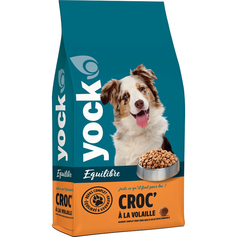 Croquette Yock Chien Croc Volaille EQUILIBRE 20k