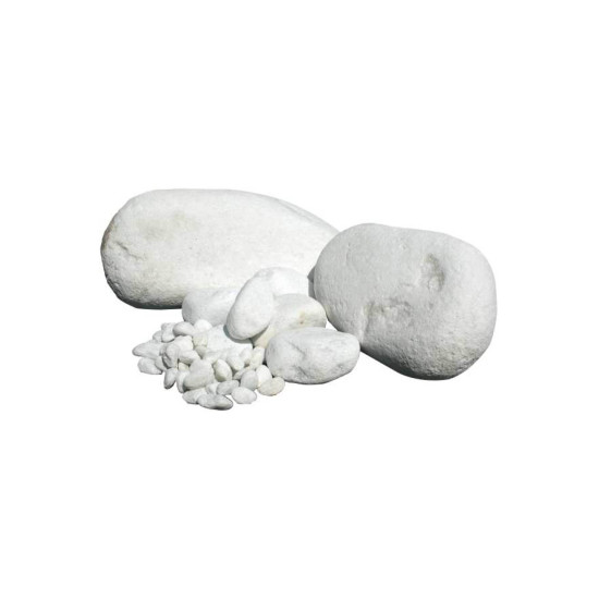GALET MARBRE BLC PUR 15/25 - 20KG de Jardinerie Bordeaux Libourne Gironde dans Gravier et ardoise pour le jardin