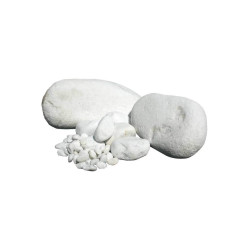 GALET MARBRE BLC PUR 15/25 - 20KG de Jardinerie Bordeaux Libourne Gironde dans Gravier et ardoise pour le jardin