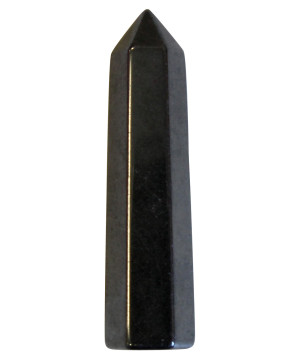 Pointe polie hexagonale hématite 3,5 cm pour lithothérapie et méditation de Herboristerie et Esotérisme à Libourne dans D040