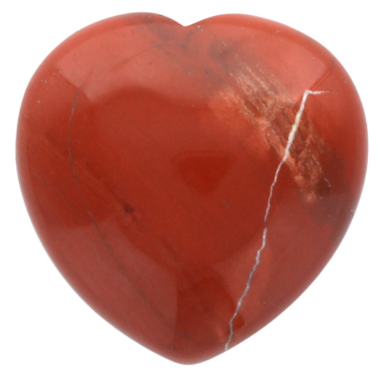 Cœur jaspe rouge 4,5 cm - pierre de protection et d'amour authentique de Herboristerie et Esotérisme à Libourne dans D040