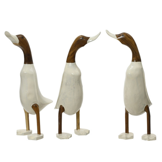 CANARD ALBIZIA BOIS BLANC/COULEUR H38CM 3ASS de Décoration de la maison à Libourne dans K002
