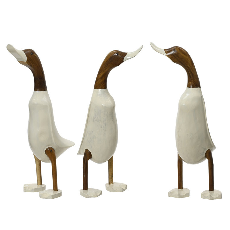 CANARD ALBIZIA BOIS BLANC/COULEUR H38CM 3ASS de Décoration de la maison à Libourne dans K002