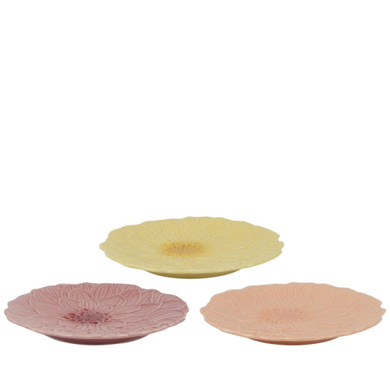 ASSIETTE FLEUR D20.5 H2.5CM 3COL de Décoration de la maison à Libourne dans K002