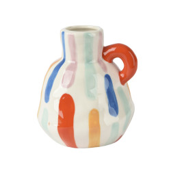 VASE BRILLANT MOTIF COLORE MULTI H13CM de Décoration de la maison à Libourne dans K002