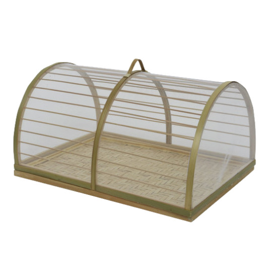 CLOCHE ALIMENTS BAMBOU NATUREL 36X25CM de Décoration de la maison à Libourne dans K002