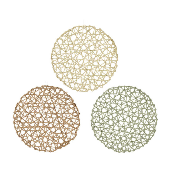 SET DE TABLE CORDE DE PAPIER 3COL D38 de Décoration de la maison à Libourne dans K002