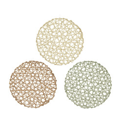 SET DE TABLE CORDE DE PAPIER 3COL D38 de Décoration de la maison à Libourne dans K002