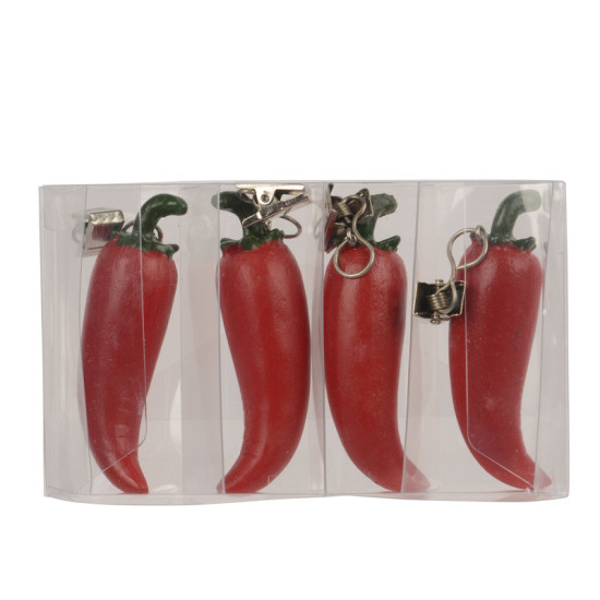 POIDS DE NAPPE PIMENT ROUGE X4 de Décoration de la maison à Libourne dans K002