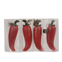 POIDS DE NAPPE PIMENT ROUGE X4 de Décoration de la maison à Libourne dans K002