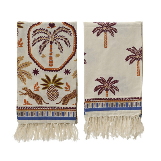 SERVIETTE A FRANGES MULTI 2ASS 100X180CM de Décoration de la maison à Libourne dans K002
