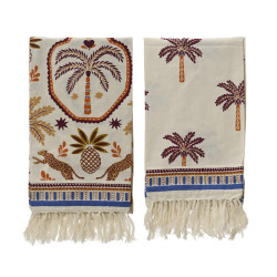 SERVIETTE A FRANGES MULTI 2ASS 100X180CM de Décoration de la maison à Libourne dans K002