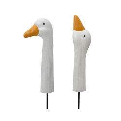 PIQUE DE JARDIN CYGNE BLANC/JAUNE H60CM de Décoration de la maison à Libourne dans K002