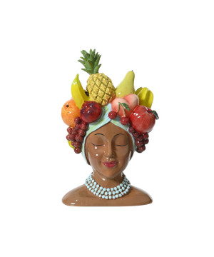 CACHE POT TETE FRUITS MULTI H36.7CM de Décoration de la maison à Libourne dans K002