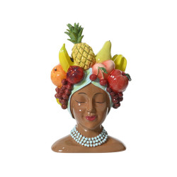 CACHE POT TETE FRUITS MULTI H36.7CM de Décoration de la maison à Libourne dans K002