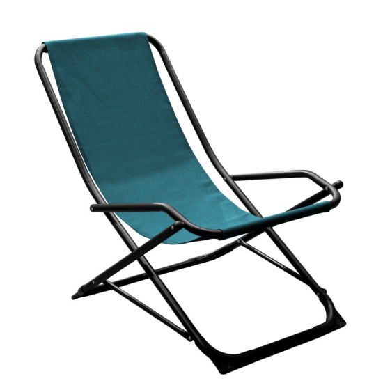 Chilienne pendulaire graphite bleu - meuble de jardin confortable de Proloisirs - Océo - table et fauteuil et mobilier de jar...