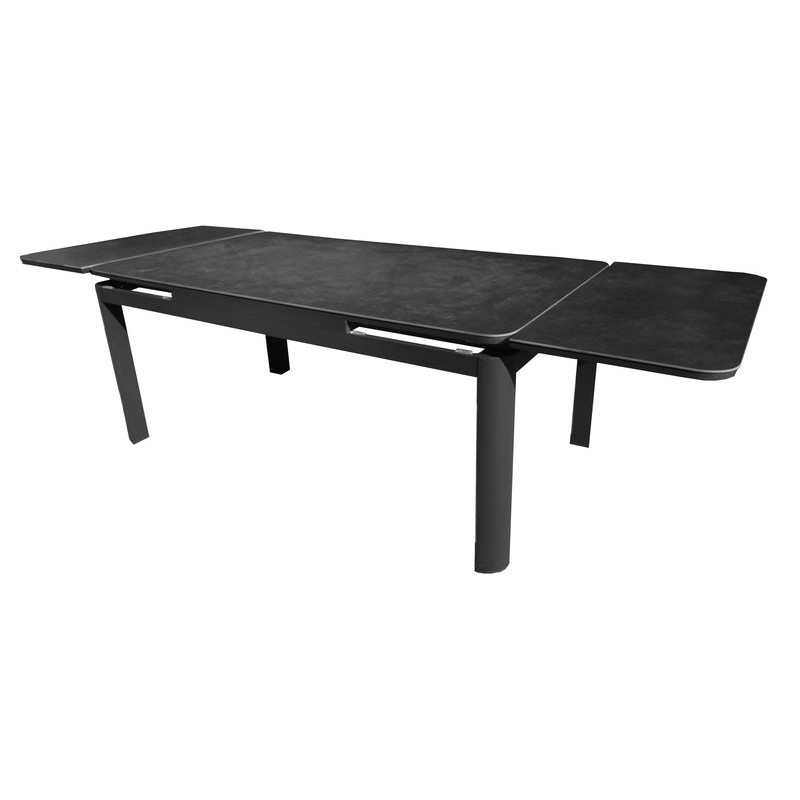 Table de jardin éos graphite 180/230/280x100 cm de Proloisirs - Océo - table et fauteuil et mobilier de jardin dans P178