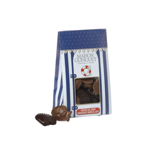 PECHE DU JOUR NOIR/LAIT 120G de 🍫 Maison Guinguet - le Chocolat dans 🍫 Chocolats