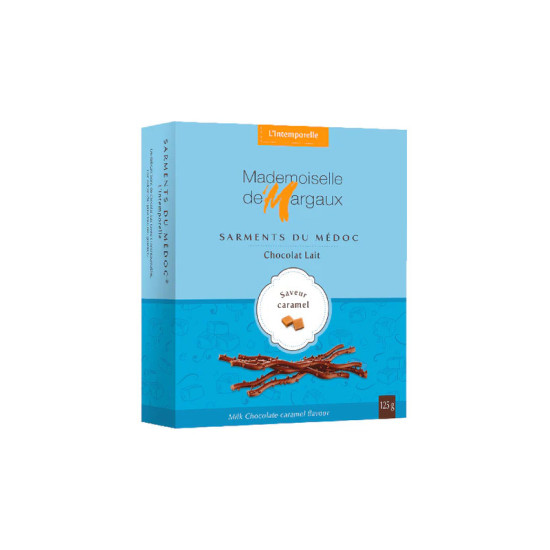 SARMENTS DU MEDOC CHOCO LAIT/CARAMEL 125G de Table des producteurs Libourne dans 🍫 Chocolats