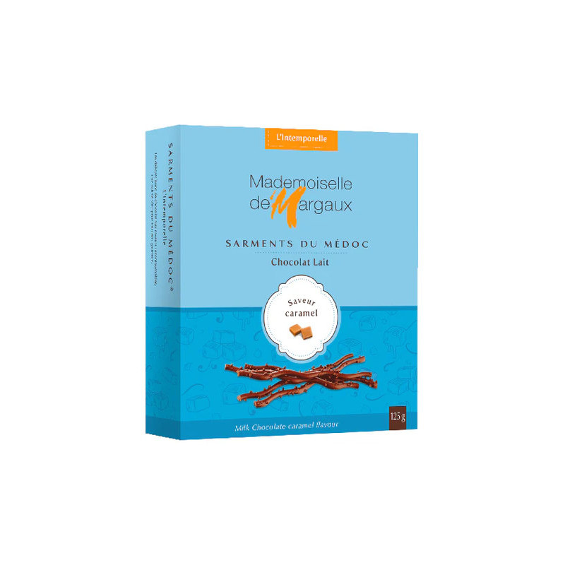 SARMENTS DU MEDOC CHOCO LAIT/CARAMEL 125G de Table des producteurs Libourne dans 🍫 Chocolats