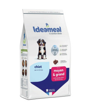 Croquettes ideameal pour chiot de moyenne et grande taille, sac de 3kg de Ideameal dans E1051