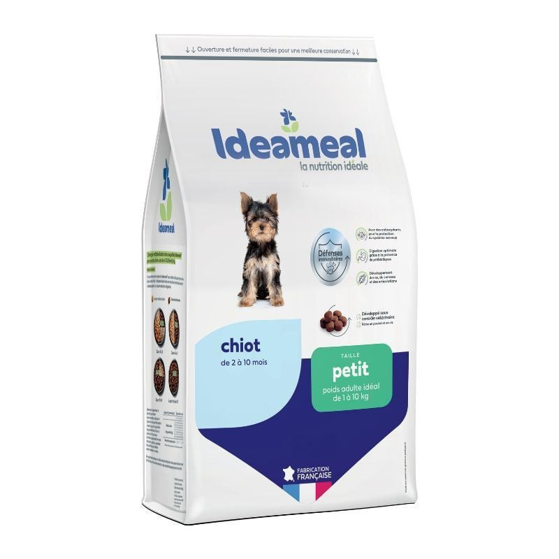 Croquettes ideameal pour chiot de petit taille, sans blé ni maîs, sac de 3kg de Ideameal dans E1051