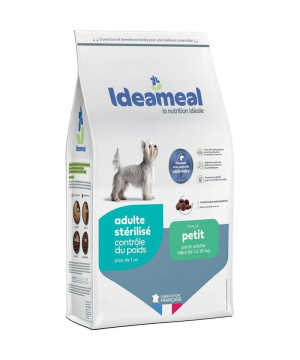 Croquettes Ideameal pour chien stérilisé de petit taille, sac de 3kg de Ideameal dans E1051
