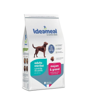 Croquettes Ideameal chien stérilisé de moyenne et grande taille, 3kg de Ideameal dans E1051
