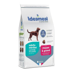 Croquettes Ideameal chien stérilisé de moyenne et grande taille, 3kg de Ideameal dans E1051