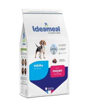 Croquettes Ideameal pour chien adulte de taille moyenne, sac de 3kg de Ideameal dans E1051