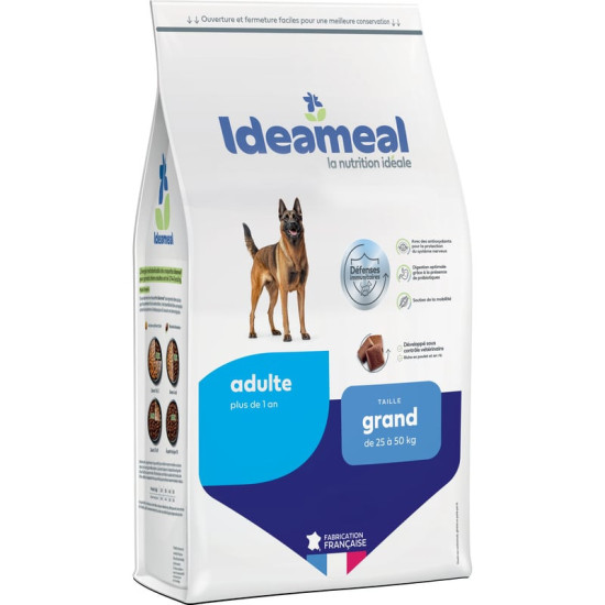 Croquettes Ideameal pour chien adulte de grand taille, sac de 3kg de Ideameal dans E1051