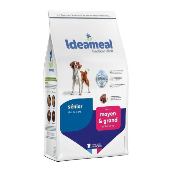 Croquettes Ideameal chien senior/agé de moyenne & grande taille, 3kg de Ideameal dans E1051