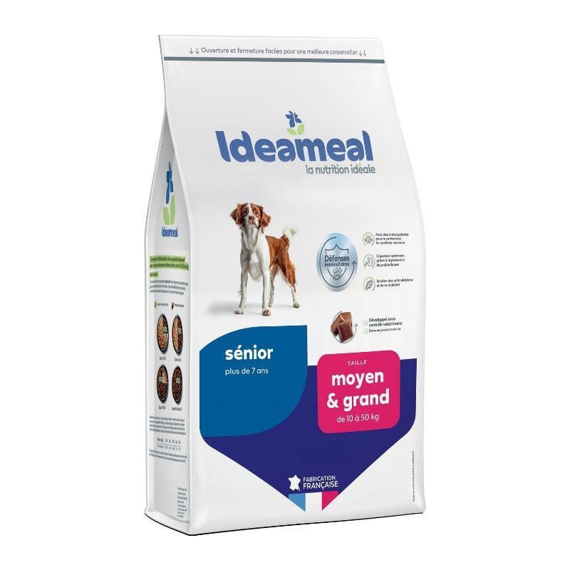 Croquettes Ideameal chien senior/agé de moyenne & grande taille, 3kg de Ideameal dans E1051