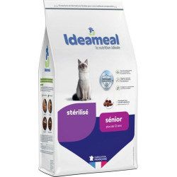 Croquettes Ideameal pour chat sterilise senior/agé 3kg, sans blé ni maïs de Ideameal dans E1051