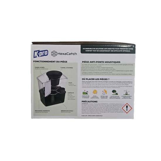 HEXA-PIEGE PONTE MOUSTIQUE x2 de Mosquito Magnet dans 🦟 Produits Moustiques